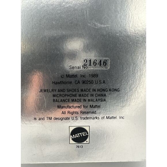 Solo in the Spotlight 1961 Barbie Doll Porcelain Limited Edition 1989 Mattel NEW - Picture 2 of 11